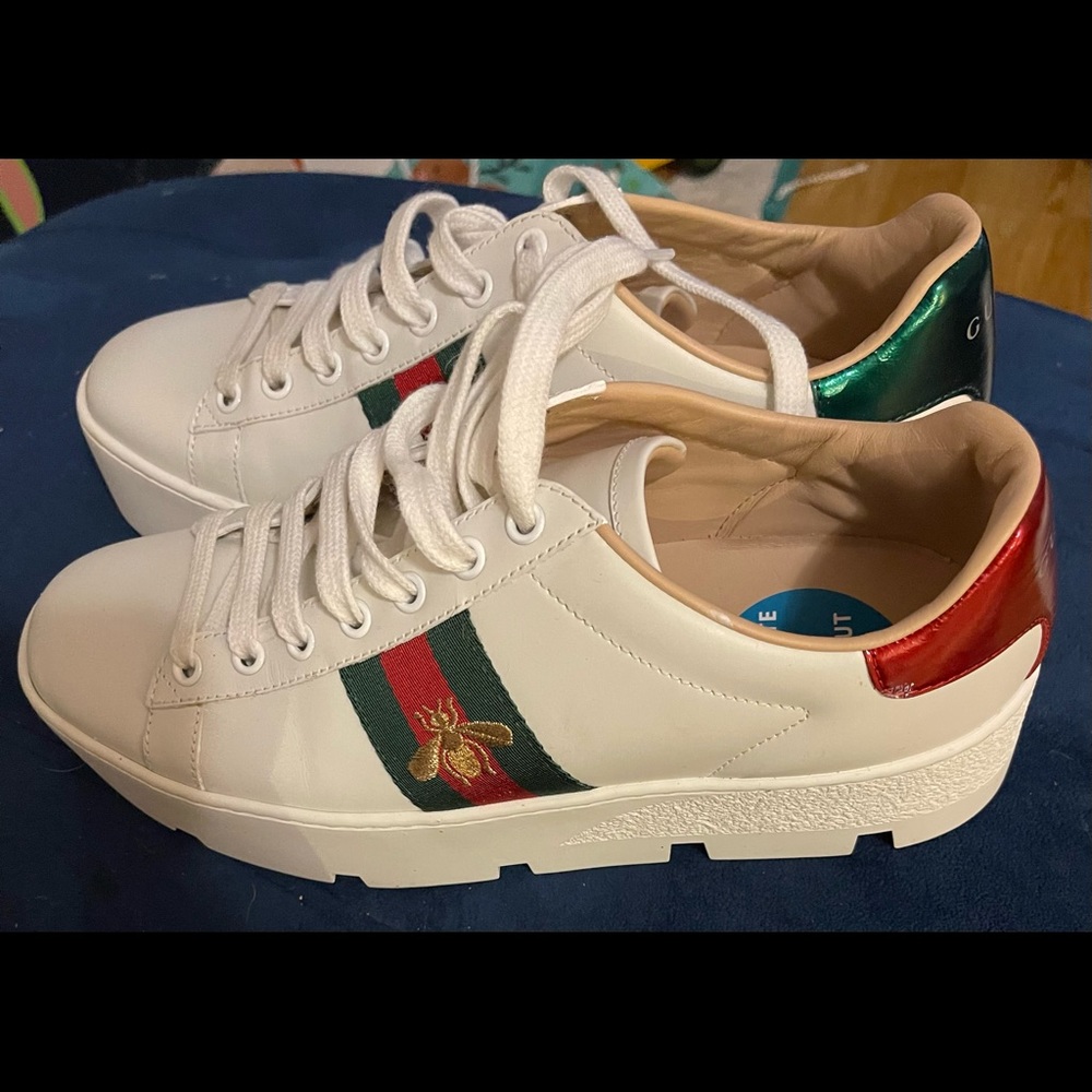 New GUCCI Ace Sneakers size 8.5 8 1/2